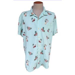 Sonoma Men’s Party Shirt Sz. XXL Hawaiian Bongo Guitar Vacation